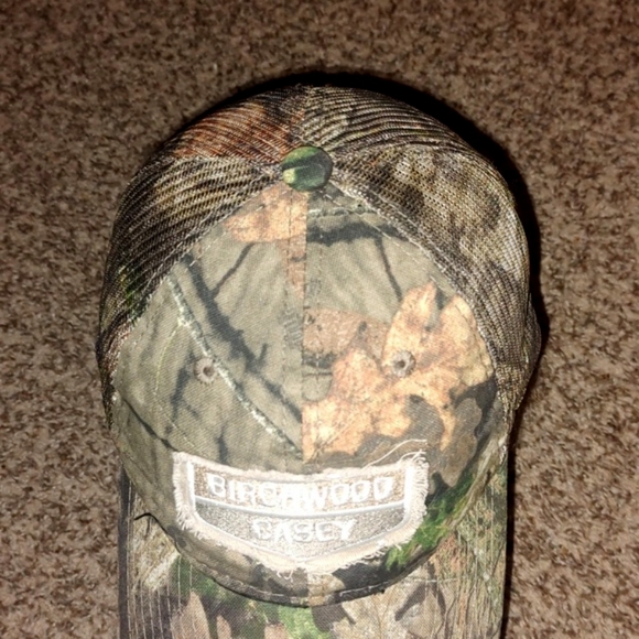 Birchwood Casey Stitched Patch Camo Trucker Mesh Strap-on Hat - Picture 2 of 10